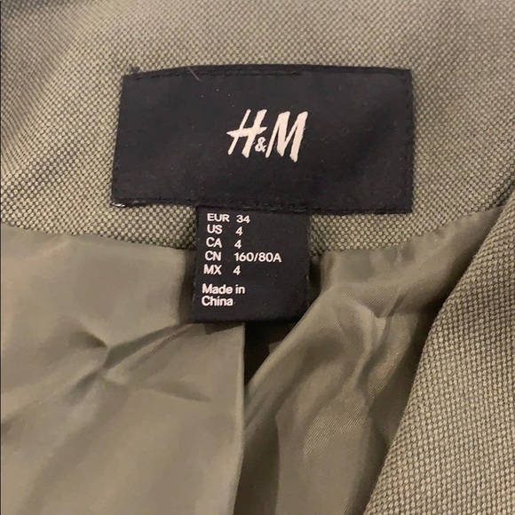 H&M army green blazer - Picture 3 of 4